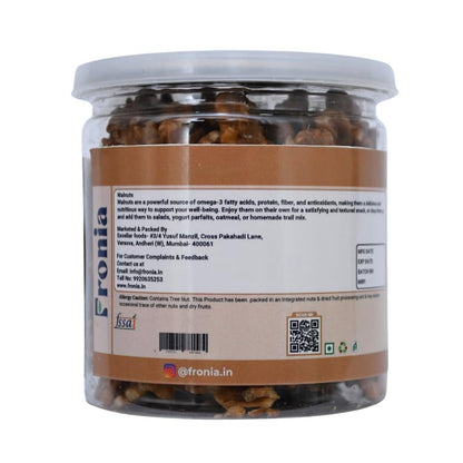 FRONIA Walnut Kernels | 150g | Walnut, Walnut Without Shell, Akhrot, Dry Fruits, Healthy Snacks, Diwali Gifts, Walnut kernel with Gluten Free Healthy Lifestyle, High Fibre (Pack of 1)