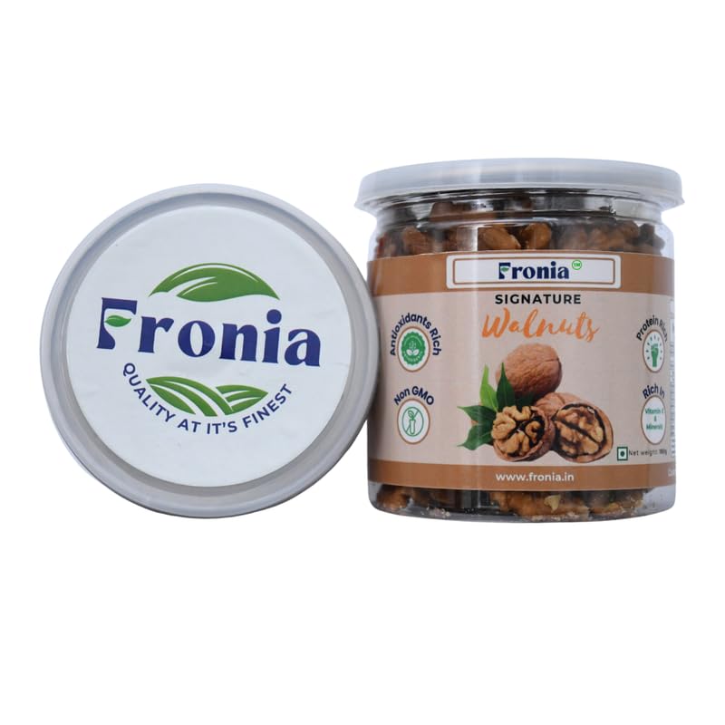 FRONIA Walnut Kernels | 150g | Walnut, Walnut Without Shell, Akhrot, Dry Fruits, Healthy Snacks, Diwali Gifts, Walnut kernel with Gluten Free Healthy Lifestyle, High Fibre (Pack of 1)