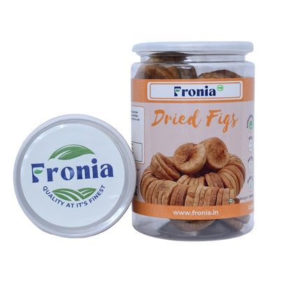 FRONIA Dried Afghani Anjeer | Dried Figs Ajnir | Rich source of Fibre Calcium & Iron | Low in calories and Fat Free | (500GM ) | Non-GMO Dried Figs | Dried Anjeer, Rich Source of Vitamins Dietary Fiber | High in Minerals & Vitamins | Amazing snack | | Dry