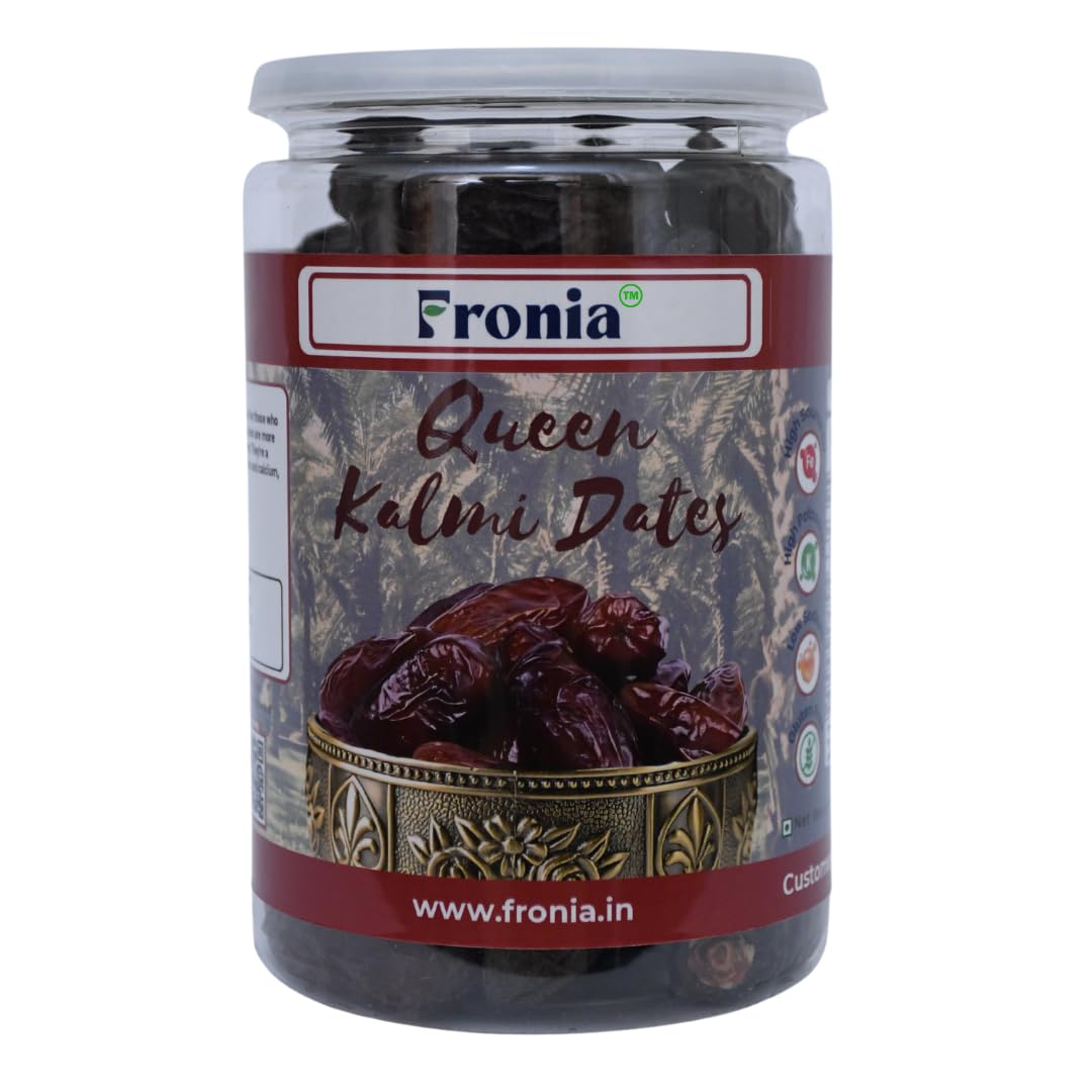 FRONIA Queen Kalmi Dates , Juicy & Delicious Khajoor, Arab Khajur, 100% Naturally Dried & Free From Any Preservative 500GM | Healthy & Nuturious snack,Natural Sweetener,Rich in Vitamins& Minerals Gluten Free, Non-GMO & Vegan , delightful, farm fresh Kalmi