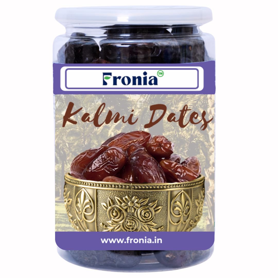 FRONIA Kalmi Dates , Juicy & Delicious Khajoor, Arab Khajur, 100% Naturally Dried & Free From Any Preservative 500GM | Healthy & Nuturious snack,Natural Sweetener,Rich in Vitamins& Minerals Gluten Free, Non-GMO & Vegan , delightful, farm fresh Kalmi dates