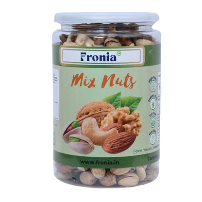 FRONIA Health Dry Fruits Mix, Premium Trail Mix | Natural and Premium Healthy Mixed Nuts with Dry Fruits | Almonds | Cashews | Walnut| Pistachio (400GM ) Healthy for Every Occasion Fresh and Healthy Dry Fruits Nuts| Source of Vitamin and Minerals