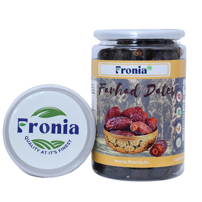 FRONIA Farhad Dates 500gm | Naturally Sweet, Soft & Delicious | Perfect for Snacking, Cooking | No Additives | Healthy Eating | Freshly Packed |Naturally Sweet, Soft and Chewy, Perfect for Snacking, Baking, and Gifting, Rich in Fiber and Nutrients, Low Gl