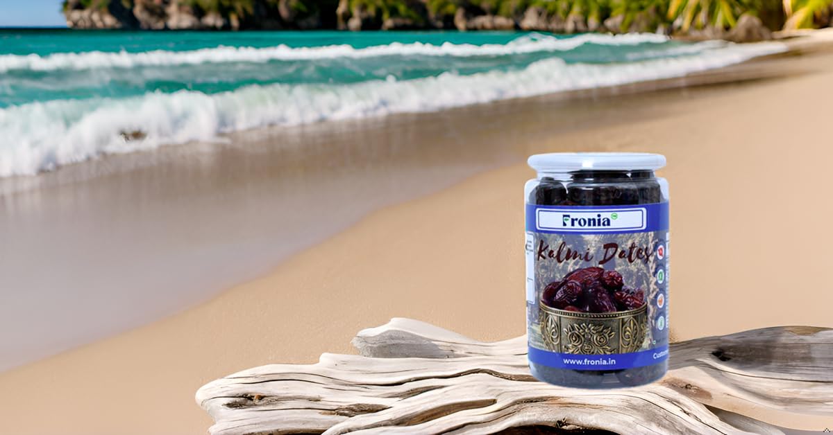 FRONIA Kalmi Dates , Juicy & Delicious Khajoor, Arab Khajur, 100% Naturally Dried & Free From Any Preservative 500GM | Healthy & Nuturious snack,Natural Sweetener,Rich in Vitamins& Minerals Gluten Free, Non-GMO & Vegan , delightful, farm fresh Kalmi dates