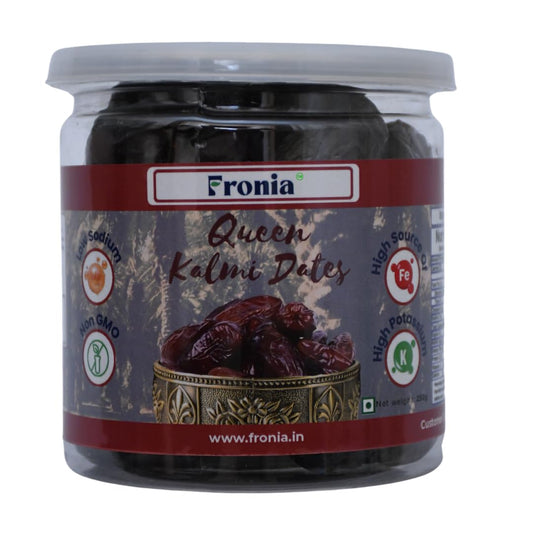 FRONIA Queen Kalmi Dates , Juicy & Delicious Khajoor, Arab Khajur, 100% Naturally Dried & Free From Any Preservative 250GM | Healthy & Nuturious snack,Natural Sweetener,Rich in Vitamins& Minerals Gluten Free, Non-GMO & Vegan , delightful, farm fresh Kalmi