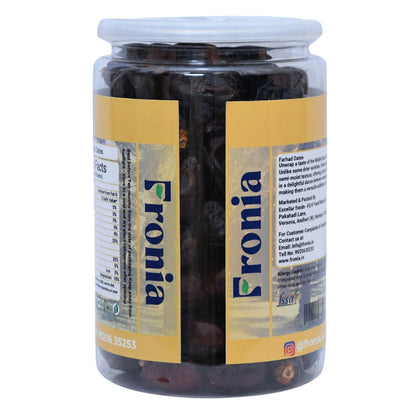 FRONIA Farhad Dates 500gm | Naturally Sweet, Soft & Delicious | Perfect for Snacking, Cooking | No Additives | Healthy Eating | Freshly Packed |Naturally Sweet, Soft and Chewy, Perfect for Snacking, Baking, and Gifting, Rich in Fiber and Nutrients, Low Gl