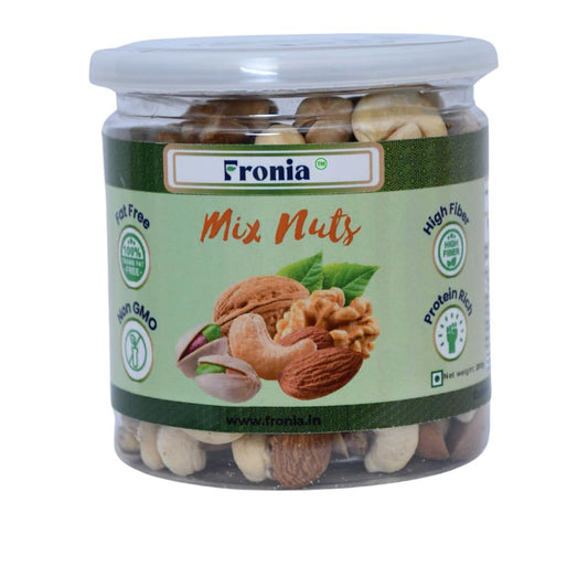FRONIA Health Dry Fruits Mix, Premium Trail Mix | Natural and Premium Healthy Mixed Nuts with Dry Fruits | Almonds | Cashews | Walnut| Pistachio (200GM ) Healthy for Every Occasion Fresh and Healthy Dry Fruits Nuts| Source of Vitamin and Minerals