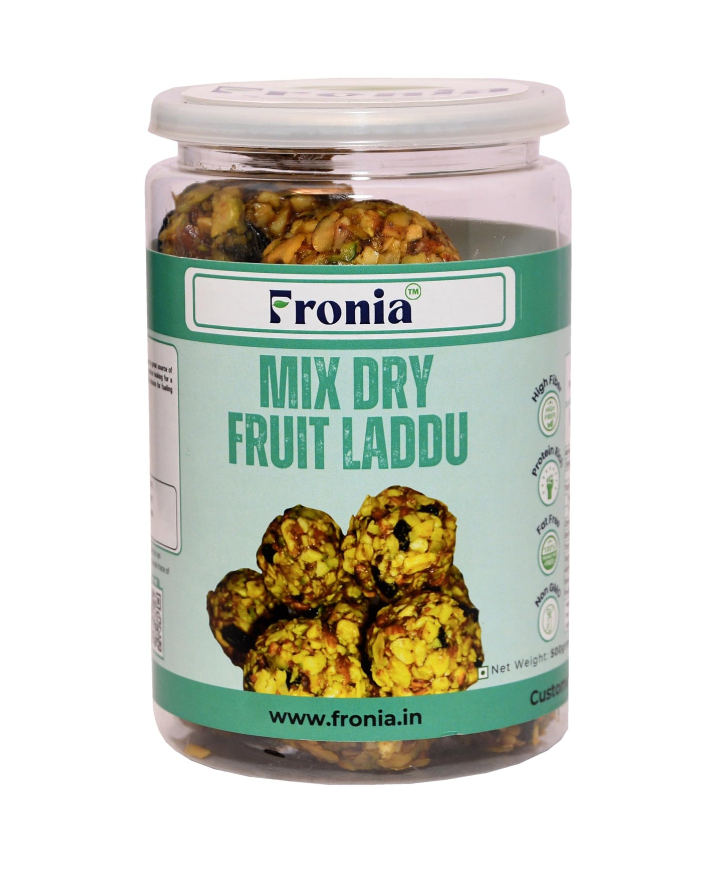 Fronia Mix Dry fruits Ladoo 500gm |Eat Anytime Sugar Free Dry fruits and Honey Laddoo's| Replacement of Energy & Protein Bars | Powerhouse of Protein & Fibre | Zero Trans Fat & Zero Cholesterol| Natural Authentic Eating Healthy Dry fruits and Honey ladoo