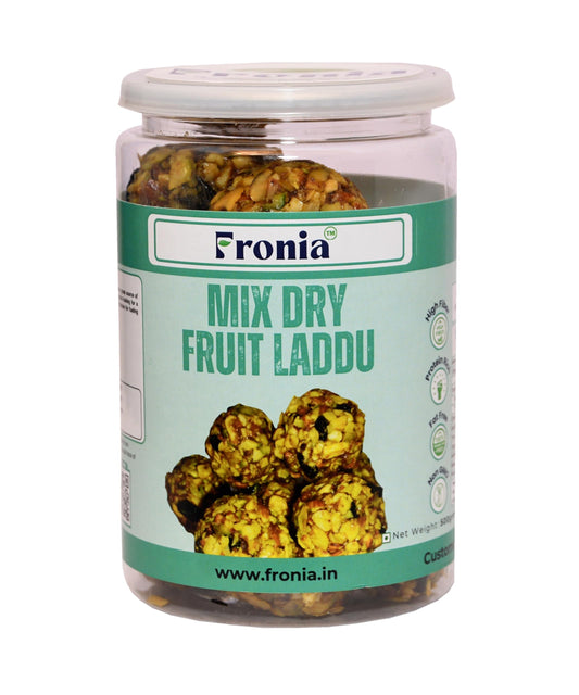 Fronia Mix Dry fruits Ladoo 500gm |Eat Anytime Sugar Free Dry fruits and Honey Laddoo's| Replacement of Energy & Protein Bars | Powerhouse of Protein & Fibre | Zero Trans Fat & Zero Cholesterol| Natural Authentic Eating Healthy Dry fruits and Honey ladoo