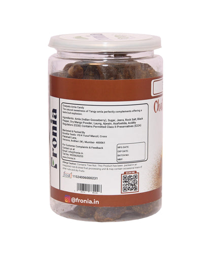 Fronia Chatpata Amla Candy 500gm | Sweet Amla Candy Combo, Sweet & Chatpata, Dry Gooseberry, Rich In Vit C, Boosts Immunity|Healthy Snack, Mouth Freshener|No Artificial Chemicals | Hence it is 100% pure and natural | Amla is abundant in vitamins and espec