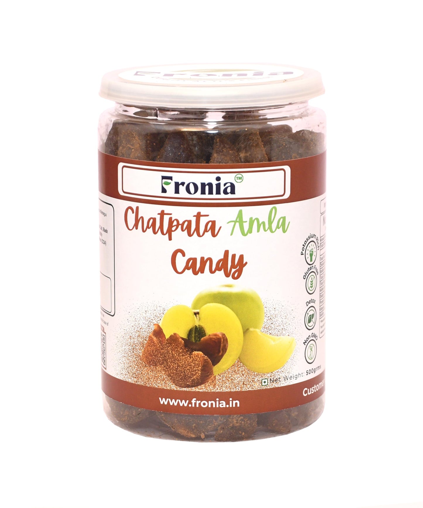 Fronia Chatpata Amla Candy 500gm | Sweet Amla Candy Combo, Sweet & Chatpata, Dry Gooseberry, Rich In Vit C, Boosts Immunity|Healthy Snack, Mouth Freshener|No Artificial Chemicals | Hence it is 100% pure and natural | Amla is abundant in vitamins and espec