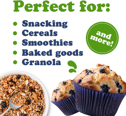 Fronia Premium Blueberries, Gluten Free, Non-GMO and Vegan, Whole and Unsweetened, Vitamin Rich, Low Fat Healthy Snacks, Rich in Calcium and Vitamin K, Sweet and Delicious (250gm)