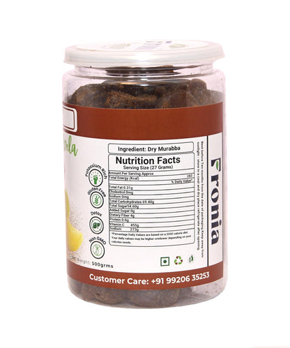 Fronia Chatpata Amla Candy 500gm | Sweet Amla Candy Combo, Sweet & Chatpata, Dry Gooseberry, Rich In Vit C, Boosts Immunity|Healthy Snack, Mouth Freshener|No Artificial Chemicals | Hence it is 100% pure and natural | Amla is abundant in vitamins and espec